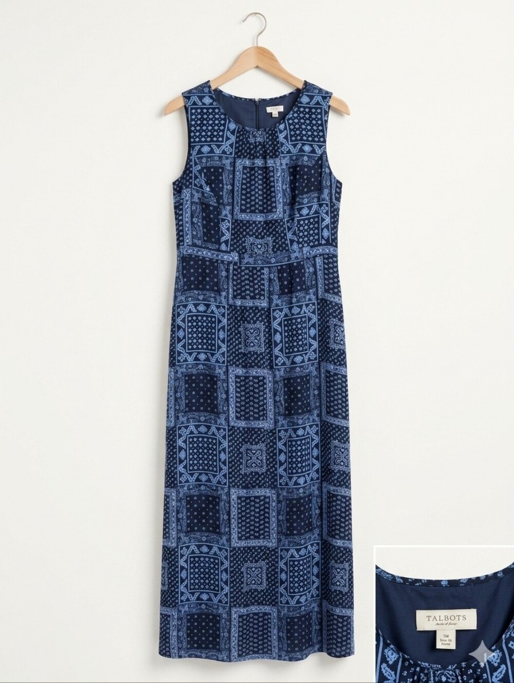 Talbots Paisley Maxi Dress 16 P